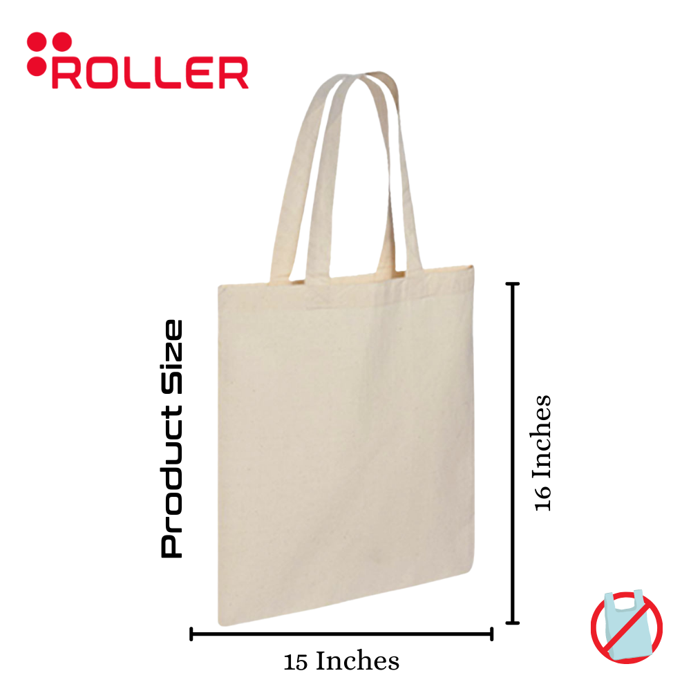 Reusable Shopping Bag - Pure Cotton Tote Bag.