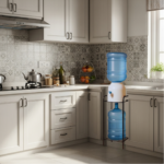 Water cooler stand with wheels — movable dispenser base