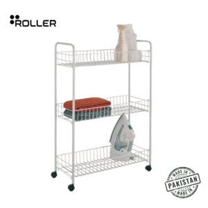 Roller 3 Tier Slim Storage Rack