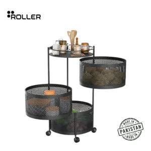 360 round rotating rack Pakistan — compact lazy Susan spice organiser