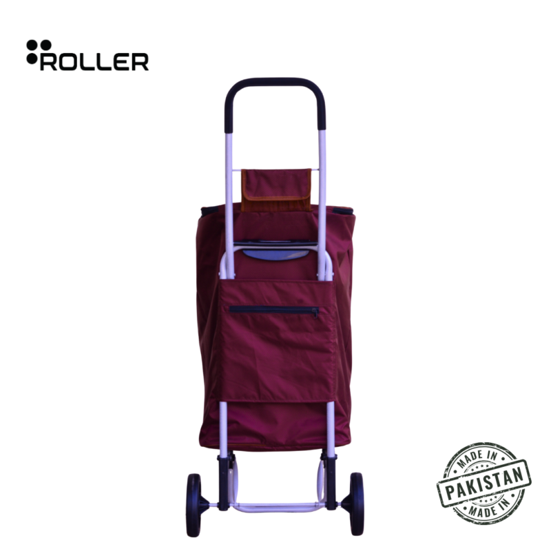 Festive shopping trolley — bold colour Roller Shopping Roller Pro