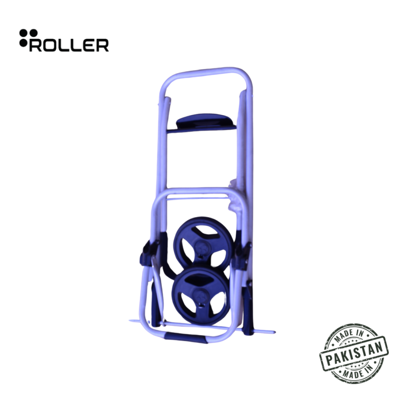 Compact fold shopping trolley Pakistan — 360° wheels