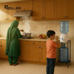 Roller water dispenser stand — compact indoor water solution
