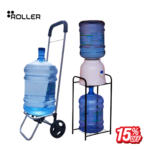 Must-Have Home Utility Bundle – CarryEase Trolley + Water Dispenser Stand