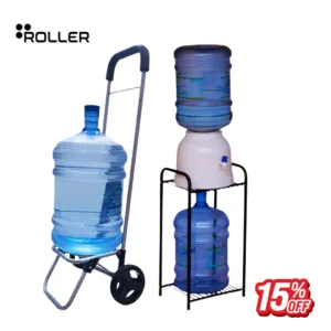 Must-Have Home Utility Bundle - CarryEase Trolley + Water Dispenser Stand