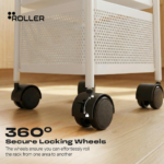 Square Rotating Multi-Tier Utility Rack - Cart with Wheels – Kitchen & Home Storage (9)